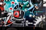 Volvo FL6 Turbo Zone Truck Art Car by Banksy 1988 года